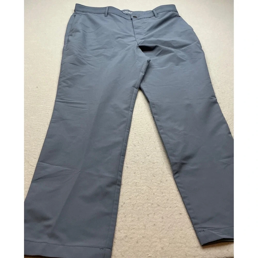 Banana Republic Performance Pants Blue Gray 40x30 Straight Leg Polyester‎ Chino